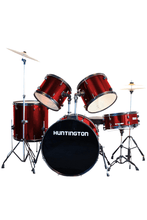Load image into Gallery viewer, Huntington USAHuntington USA 5 Piece Drum Kit Complete Full SizeThis is a complete full size drum kit. Comes with everything a drummer needs to play. Constructed with multi-ply select hardwood shells, it has much of the same qualJJ Music Sales