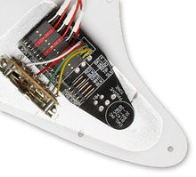 Charger l'image dans la galerie, EMG Pro Series Strat Pickguard Collection SL20 Black- SLV/SLV/85 3 Ply Black Pearloid PG-(6580325187778)