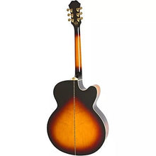 Load image into Gallery viewer, Epiphone J-200EC Studio Left-handed Acoustic-Electric Guitar - Vintage Sunburst-(7757740867839)