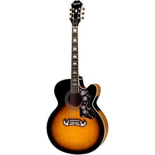 Load image into Gallery viewer, Epiphone J-200EC Studio Acoustic-Electric Guitar - Vintage Sunburst-(7763990479103)