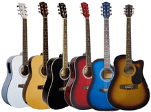 Load image into Gallery viewer, Glen Burton USA acoustic electric guitars in multiple colors with cutaway design and spruce top