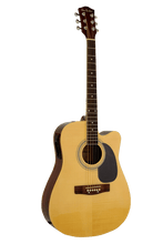 Load image into Gallery viewer, Glen Burton USA Deluxe acoustic electric guitar with cutaway and spruce top