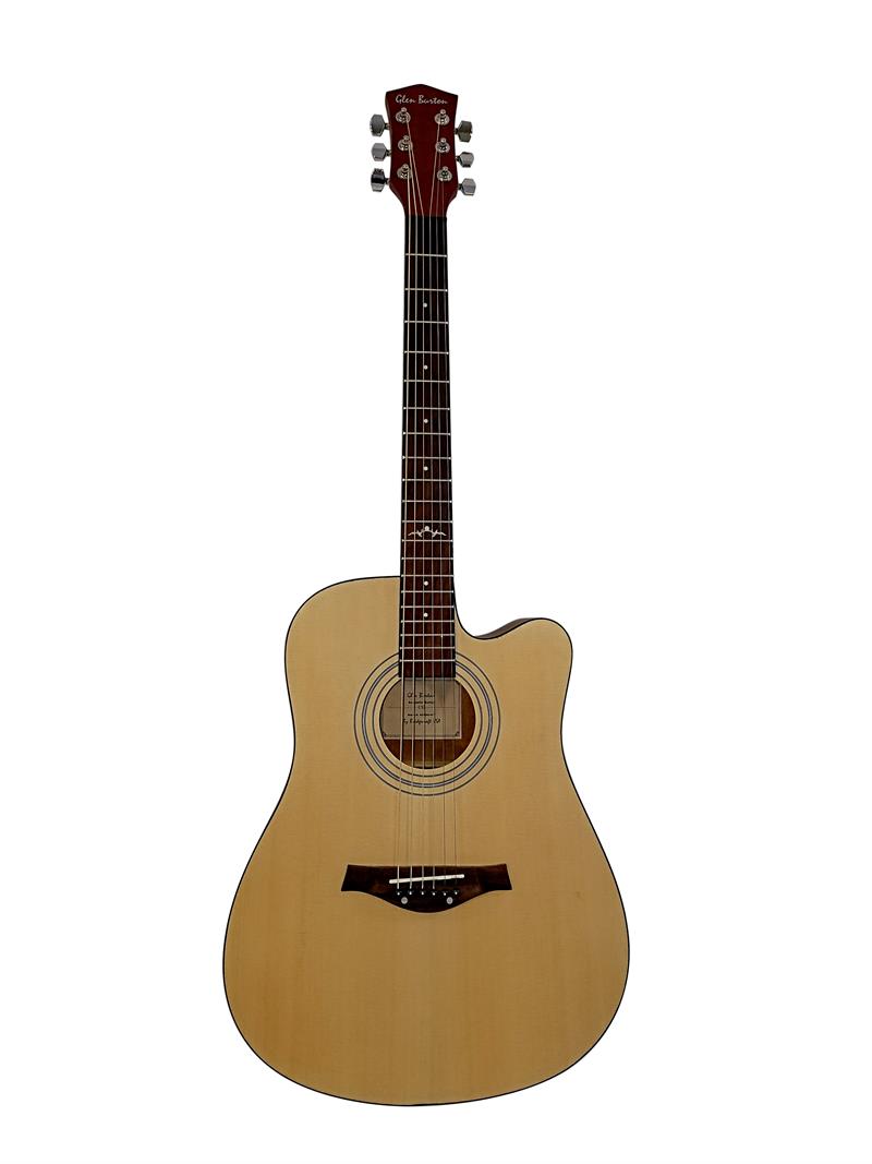 Glen Burton USA Deluxe Cutaway Dreadnought Acoustic Guitars Satin Natural