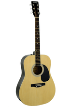 Load image into Gallery viewer, Huntington USA Dreadnought Guitar full-size steel string acoustic with basswood body and maple fingerboard