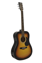 Load image into Gallery viewer, Huntington USA Dreadnought Guitar full size 41-inch steel string acoustic guitar with sunburst finish and dreadnought body style
