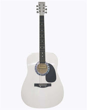 Load image into Gallery viewer, Huntington USA dreadnought acoustic guitar 41 inch steel string white gloss finish
