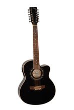 Load image into Gallery viewer, De Rosa USA 12 String Thin Line Acoustic Electric Guitar with Cutaway-(6204894609602)
