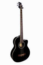 Load image into Gallery viewer, De Rosa USA 4 string acoustic cutaway electric bass guitar with spruce top and mahogany neck