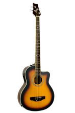 Load image into Gallery viewer, De Rosa USA 4 string acoustic-electric cutaway bass guitar with spruce top and mahogany neck