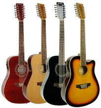 Load image into Gallery viewer, De Rosa 12 String Cutaway Dreadnought Acoustic Electric Guitar-(6204944384194)
