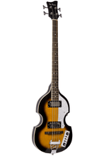 Charger l'image dans la galerie, De Rosa USA hollow body electric violin bass guitar with maple body and neck, mahogany fingerboard, and dual humbucker pickups