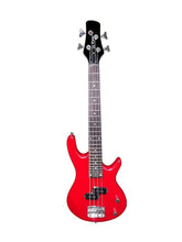 Charger l'image dans la galerie, Glen Burton De Rosa junior electric bass guitar in red with 25.5" scale and P-style pickup