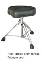 Load image into Gallery viewer, PDW DRUMS DG-7 LEATHER TOP BIKE SEAT - DRUM THRONE - BLACK
