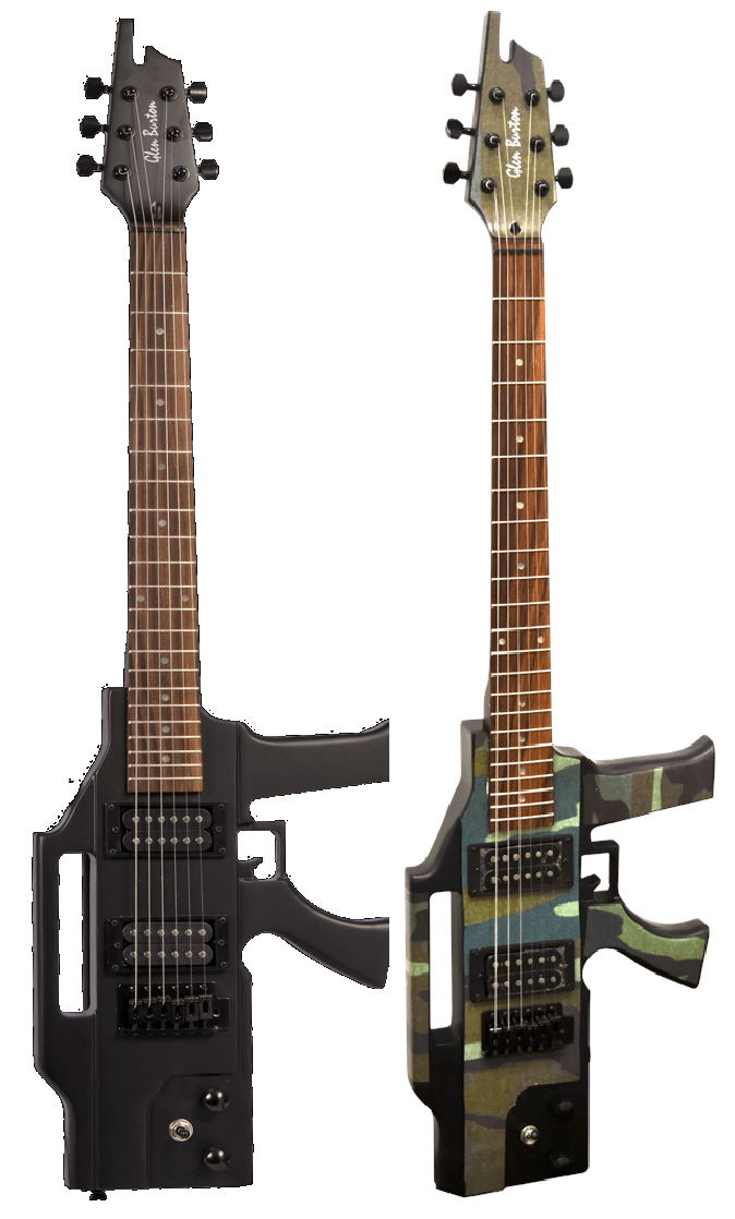 Glen Burton USA AK47 Machine Gun Sharp Electric Guitar