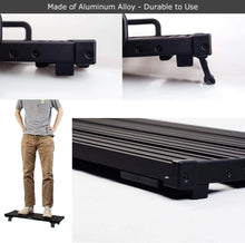 Charger l'image dans la galerie, Pédalier de guitare - Guitto Fixture Blocks Pédalier à effets fixes en alliage d'aluminium super léger avec sac de transport sans velcro (GPB-03 grande taille 66,7 x 33,2 cm)