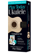 Load image into Gallery viewer, PLAY UKULELE TODAY! COMPLETE KIT Includes Everything You Need to Play Today!
