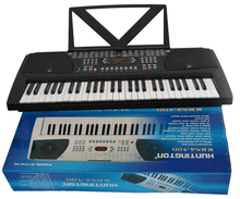 Load image into Gallery viewer, Huntington USA 54 Key portable electric keyboard with music rack and AC adaptor