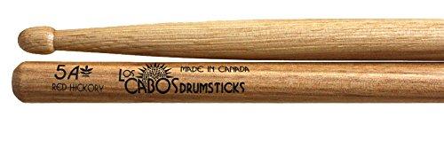 LOS CABOS LCD5ARH 5A DRUM STICKS-RED HICKORY WOOD TIP MADE In CANADA