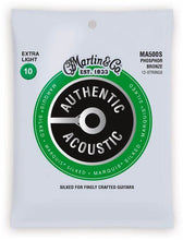 Charger l'image dans la galerie, MARTIN MA500S EXTRA LIGHT 10 - 47 PHOSPHOR BRONZE 12 CORDES AUTHENTIC ACOUSTIC MARQUIS® SILKED GUITARE CORDES