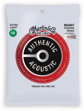 Charger l'image dans la galerie, CORDES DE GUITARE MARTIN MA500T EXTRA LIGHT 10 - 47 BRONZE PHOSPHORE AUTHENTIC ACOUSTIC LIFESPAN® 2.00