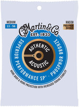 Charger l'image dans la galerie, MARTIN MA550 MEDIUM 13 - 56 BRONZE PHOSPHORE AUTHENTIC ACOUSTIC SUPERIOR PERFORMANCE SP® GUITAR CORDES