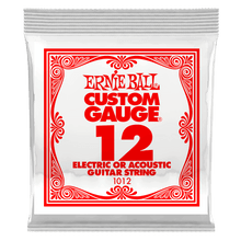 Charger l'image dans la galerie, ERNIE BALL .012 PLAIN STEEL 1012 ELECTRIC OR ACOUSTIC GUITAR STRINGS-(6751268405442)