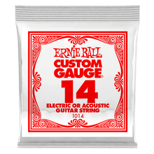 Load image into Gallery viewer, ERNIE BALL .014 PLAIN STEEL ELECTRIC OR ACOUSTIC GUITAR STRINGS-(6752751943874)
