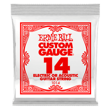 Charger l'image dans la galerie, ERNIE BALL .014 PLAIN STEEL ELECTRIC OR ACOUSTIC GUITAR STRINGS-(6752751943874)