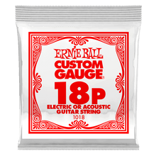 Load image into Gallery viewer, ERNIE BALL .018P  PLAIN STEEL ELECTRIC OR ACOUSTIC GUITAR STRINGS-(6752758792386)
