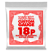 Load image into Gallery viewer, ERNIE BALL .018P  PLAIN STEEL ELECTRIC OR ACOUSTIC GUITAR STRINGS-(6752758792386)