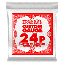 Load image into Gallery viewer, ERNIE BALL .024 PLAIN STEEL ELECTRIC OR ACOUSTIC GUITAR STRINGS-(6752762527938)
