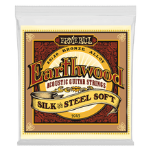 Load image into Gallery viewer, ERNIE BALL 2045 EARTHWOOD SILK & STEEL SOFT 80/20 BRONZE ACOUSTIC GUITAR STRINGS - 11-52 GAUGE-(6634851041474)