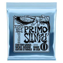 Load image into Gallery viewer, ERNIE BALL 2212 PRIMO SLINKY NICKEL WOUND ELECTRIC GUITAR STRINGS - 9.5-44 GAUGE-(6631413711042)