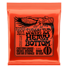Charger l'image dans la galerie, ERNIE BALL 2215  SKINNY TOP HEAVY BOTTOM SLINKY NICKEL WOUND ELECTRIC GUITAR STRINGS - 10-52 GAUGE-(6632205058242)