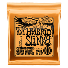 Charger l'image dans la galerie, ERNIE BALL 2222 HYBRID SLINKY NICKEL WOUND ELECTRIC GUITAR STRINGS - 9-46 GAUGE-(6631382515906)