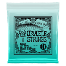 Load image into Gallery viewer, ERNIE BALL UKULELE 2326 BALL END NYLON STRINGS BLACK-(6778130890946)
