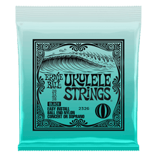 Load image into Gallery viewer, ERNIE BALL UKULELE 2326 BALL END NYLON STRINGS BLACK-(6778130890946)