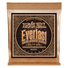 Load image into Gallery viewer, ERNIE BALL 2544 EVERLAST MEDIUM COATED PHOSPHOR BRONZE ACOUSTIC GUITAR STRINGS - 13-56 GAUGE-(6635132879042)