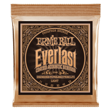 Charger l'image dans la galerie, ERNIE BALL 2548 EVERLAST LIGHT COATED PHOSPHOR BRONZE ACOUSTIC GUITAR STRINGS - 11-52 GAUGE-(6635122589890)