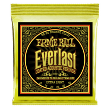 Load image into Gallery viewer, ERNIE BALL 2560 EVERLAST EXTRA LIGHT COATED 80/20 BRONZE ACOUSTIC - 10-50 GAUGE-(6635025563842)