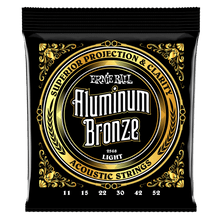 Charger l'image dans la galerie, ERNIE BALL 2568 LIGHT ALUMINUM BRONZE ACOUSTIC GUITAR STRINGS - 11-52 GAUGE-(6634974019778)