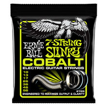 Load image into Gallery viewer, ERNIE BALL 2728 REGULAR SLINKY COBALT 7-STRING ELECTRIC GUITAR STRINGS - 10-56 GAUGE-(6633361309890)