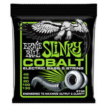 Load image into Gallery viewer, ERNIE BALL 2736 BASS 5 SLINKY COBALT ELECTRIC BASS STRINGS - 45-130 GAUGE-(6636919947458)