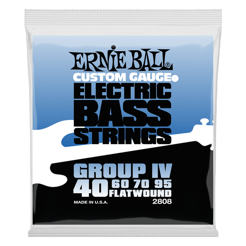 ERNIE BALL FLATWOUND GROUP IV 2808 ELECTRIC BASS STRINGS - 40-95 GAUGE-(6924782436546)