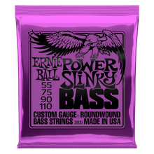 Load image into Gallery viewer, ERNIE BALL 2831 POWER SLINKY NICKEL WOUND ELECTRIC BASS STRINGS - 55-110 GAUGE-(6636871450818)

