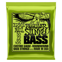 Charger l'image dans la galerie, ERNIE BALL 2832 REGULAR SLINKY NICKEL WOUND ELECTRIC BASS STRINGS - 50-105 GAUGEPOWER SLINKY NICKEL WOUND ELECTRIC BASS STRINGS - 55-110 GAUGE-(6636873384130)