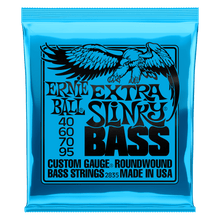 Load image into Gallery viewer, ERNIE BALL 2835 EXTRA SLINKY NICKEL WOUND ELECTRIC BASS STRINGS - 40-95 GAUGE-(6636887769282)