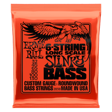 Load image into Gallery viewer, ERNIE BALL 2838 SLINKY LONG SCALE 6-STRING NICKEL WOUND ELECTRIC BASS STRINGS - 32-130 GAUGE-(7515063943423)