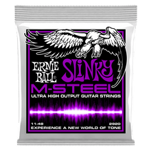 Load image into Gallery viewer, ERNIE BALL POWER SLINKY 2920 M-STEEL ELECTRIC GUITAR STRINGS - 11-48 GAUGE-(6924725747906)
