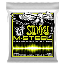 Load image into Gallery viewer, ERNIE BALL REGULAR SLINKY 2921 M-STEEL ELECTRIC GUITAR STRINGS - 10-46 GAUGE-(6924727877826)